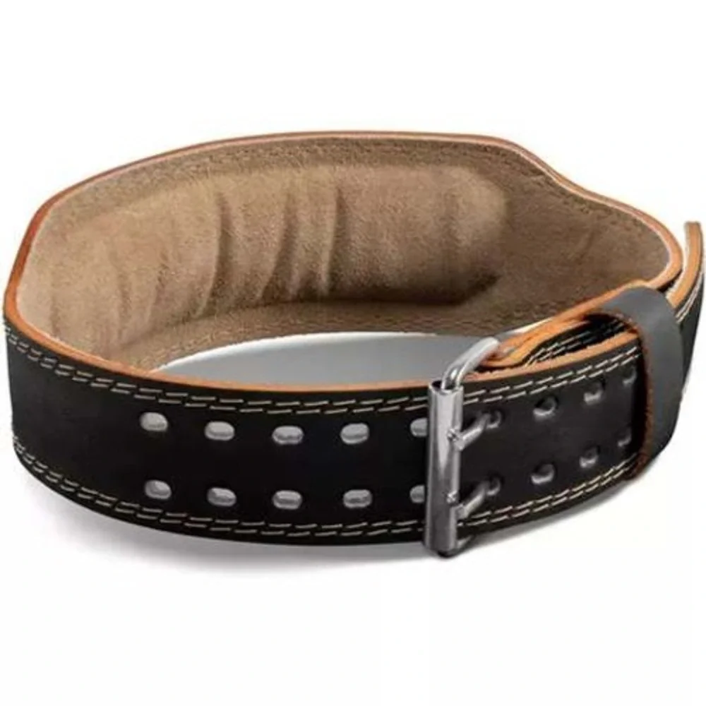 Harbinger 4 Inch Padded Leather Weightlifting Belt Mens Medium Black Gym Support